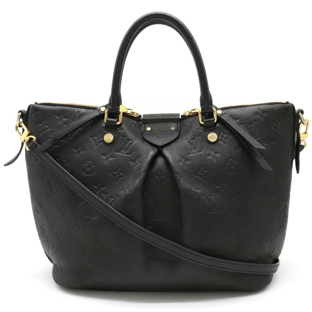 Louis Vuitton Monogram Implant Mazarine MM Shoulder Bag Noir Black